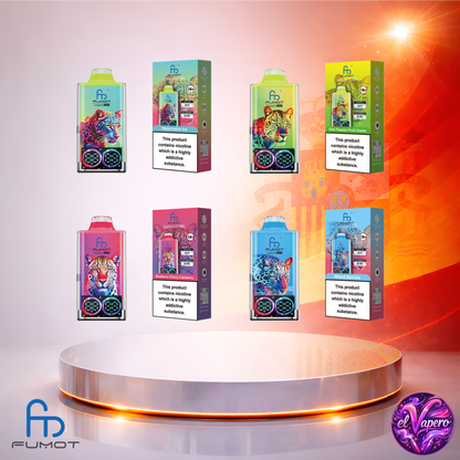 Vapers Desechables - Cigarrillo Electrónico - España - Fumot Leopard 40K - Sabores 3 - 40000 Caladas - Más baratos