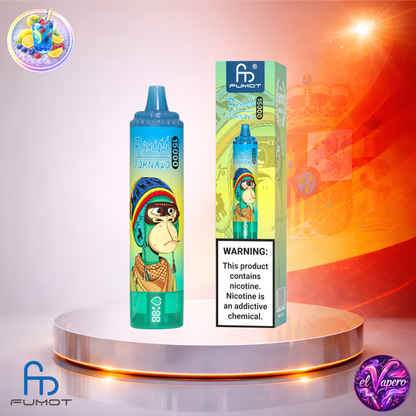 Vapers Desechables - Cigarrillo electrónico - España - Fumot - RandM Tornado - 15K - Blue Razz Cherry 15000 Caladas - Los más baratos