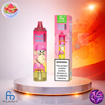 Vapers Desechables - Cigarrillo electrónico - España - Fumot - RandM Tornado - 15K - Lush Ice 15000 Caladas - Los más baratos