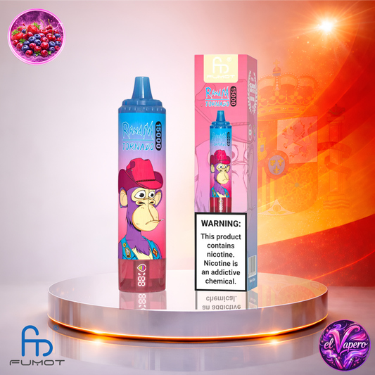 Vapers Desechables - Cigarrillo electrónico - España - Fumot - RandM Tornado - 15K - Mixed Berries 15000 Caladas - El mejor precio