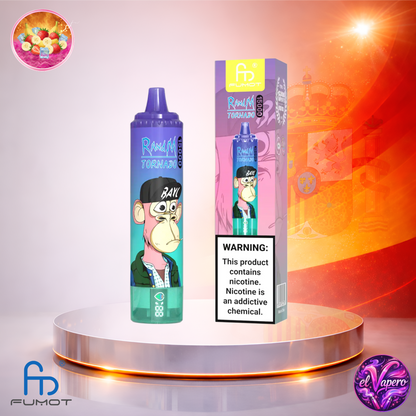 Vapers Desechables - Cigarrillo electrónico - España - Fumot - RandM Tornado - 15K - Strawberry Banana 15000 Caladas - Los más baratos