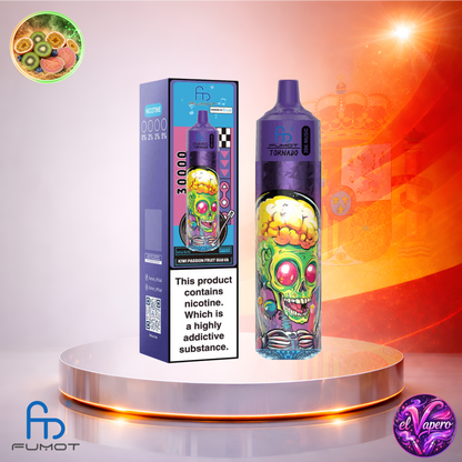 Vapers Desechables - Cigarrillo electrónico - España - Fumot - RandM - Tornado - 30K - Kiwi Passion Fruit Guava 30000 Caladas - Más baratos