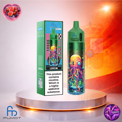 Vapers Desechables - Cigarrillo electrónico - España - Fumot - RandM - Tornado - 30K - Love 66 30000 Caladas - El mejor precio