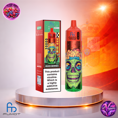 Vapers Desechables - Cigarrillo electrónico - España - Fumot - RandM - Tornado - 30K - Mixed Berries 30000 Caladas - El mejor precio