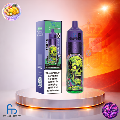 Vapers Desechables - Cigarrillo electrónico - España - Fumot - RandM - Tornado - 30K - Peach Mango Pineapple 30000 Caladas - Los más baratos