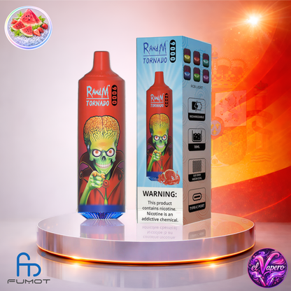Vapers Desechables - Cigarrillo electrónico - España - Fumot - RandM Tornado - 9K - Lush Ice 9000 Caladas - Los más baratos