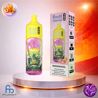 Vapers Desechables - Cigarrillo electrónico - España - Fumot - RandM Tornado - 9K - Peach Lemonade 9000 Caladas - Más baratos