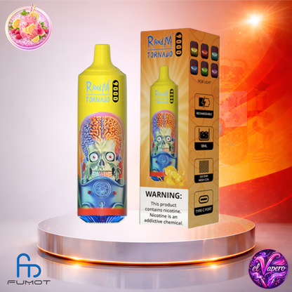 Vapers Desechables - Cigarrillo electrónico - España - Fumot - RandM Tornado - 9K - Pink Lemonade 9000 Caladas - Más baratos