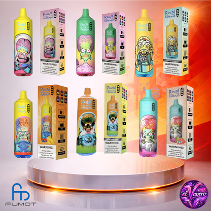 Vapers Desechables - Cigarrillo electrónico - España - Fumot - RandM Tornado - 9K - Sabores 6 9000 Caladas - El mejor precio
