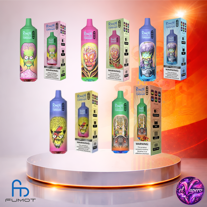 Vapers Desechables - Cigarrillo electrónico - España - Fumot - RandM Tornado - 9K - Sabores 7 9000 Caladas - El mejor precio