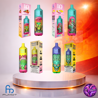 Vapers Desechables - Cigarrillo electrónico - España - Fumot - RandM Tornado - 9K - Sabores 8 9000 Caladas - Los más baratos