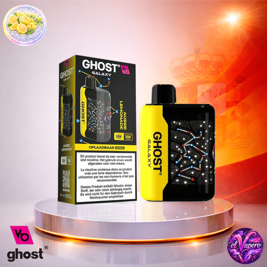 Vapers Desechables - Cigarrillo electrónico - España - Ghost Galaxy 25K - Aussie Lemonade 25000 Caladas - Los más baratos