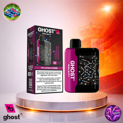 Vapers Desechables - Cigarrillo electrónico - España - Ghost Galaxy 25K - Blueberry Raspberry Cherry 25000 Caladas - Más baratos