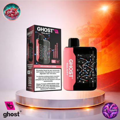 Vapers Desechables - Cigarrillo electrónico - España - Ghost Galaxy 25K - Strawberry Raspberry Cherry 25000 Caladas - El mejor precio