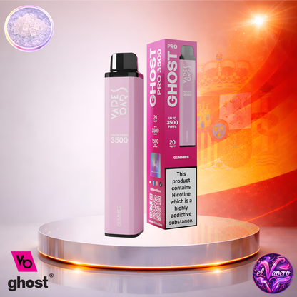 Vapers Desechables - Cigarrillo Electrónico - España - Ghost Pro 3500 - Gummies 3500 Caladas - Los más baratos