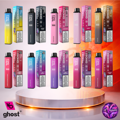 Vapers Desechables - Cigarrillo Electrónico - España - Ghost Pro 3500 - Sabores 2 3500 Caladas - Más baratos