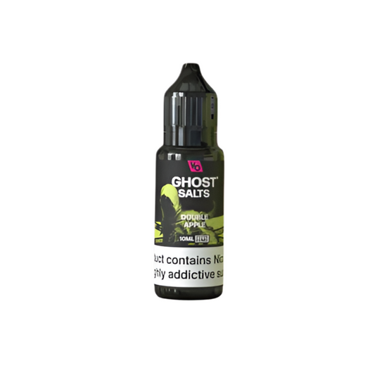 Sales de nicotina Ghost Salts 10ml Double Apple con intenso sabor a doble manzana para cigarrillo electrónico