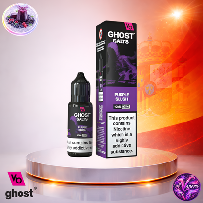 Vapers Desechables - Cigarrillo Electrónico - España - Ghost Salts - 10ml - Liquidy Purple Slush - Líquido Sal De Nicotina - Los más baratos