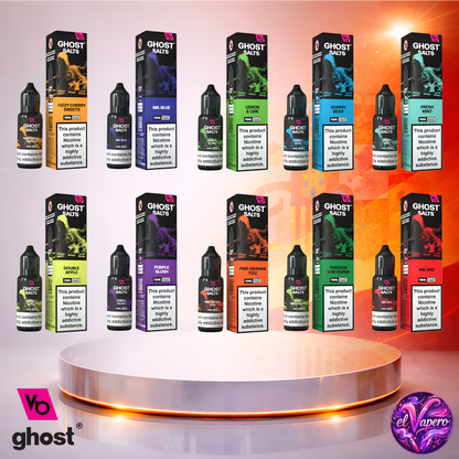 Vapers Desechables - Cigarrillo Electrónico - España - Ghost Salts - 10ml - Liquidy Sabores 2 - Líquido Sal De Nicotina - Más baratos
