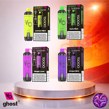 Vapers Desechables - Cigarrillo Electrónico - España - Ghost - Shisha - 15K - Sabores 2 15000 Caladas - Más baratos