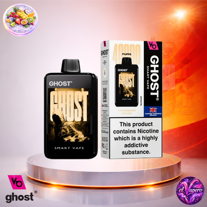 Vapers Desechables - Cigarrillo electrónico - España - Ghost - Smart Vape - 40K - Caribbean Crush 40000 Caladas - Los más baratos