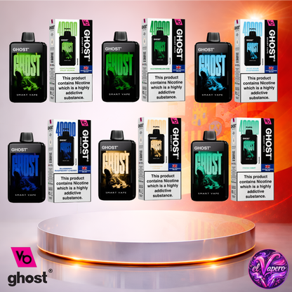 Vapers Desechables - Cigarrillo electrónico - España - Ghost - Smart Vape - 40K - Sabores 3 40000 Caladas - Más baratos