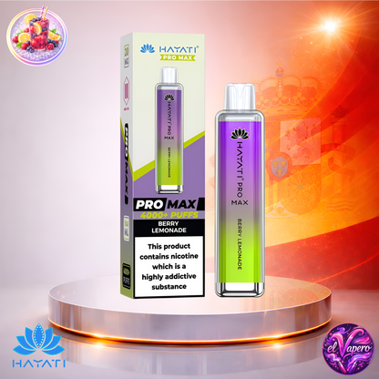 Vapers Desechables - Cigarrillo Electrónico - España - Hayati Pro Max 4K - Berry Lemonade - 4000 Caladas - Más baratos