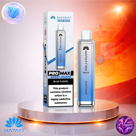 Vapers Desechables - Cigarrillo Electrónico - España - Hayati Pro Max 4K - Blue Fusion - 4000 Caladas - Los más baratos