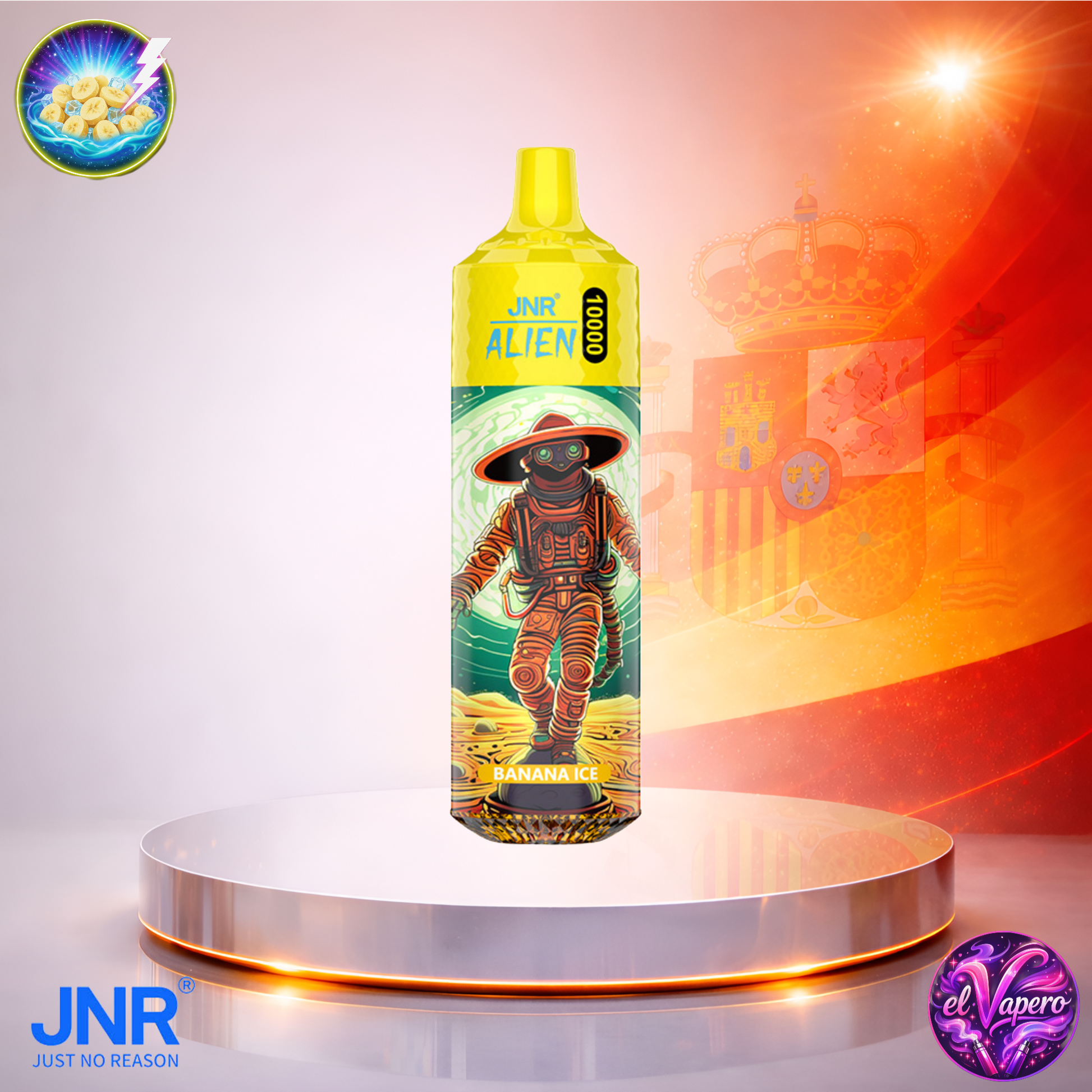 Vapers Desechables - Cigarrillo electrónico - España - JNR - Alien - 10K - Black Ice 10000 Caladas - Más baratos