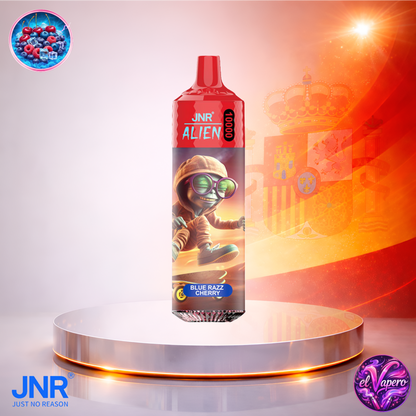 Vapers Desechables - Cigarrillo electrónico - España - JNR - Alien - 10K - Blue Razz Cherry 10000 Caladas - El mejor precio
