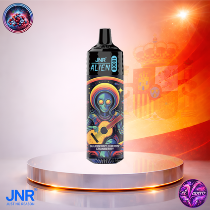 Vapers Desechables - Cigarrillo electrónico - España - JNR - Alien - 10K - Blueberry Cherry Cranberry 10000 Caladas - Los más baratos
