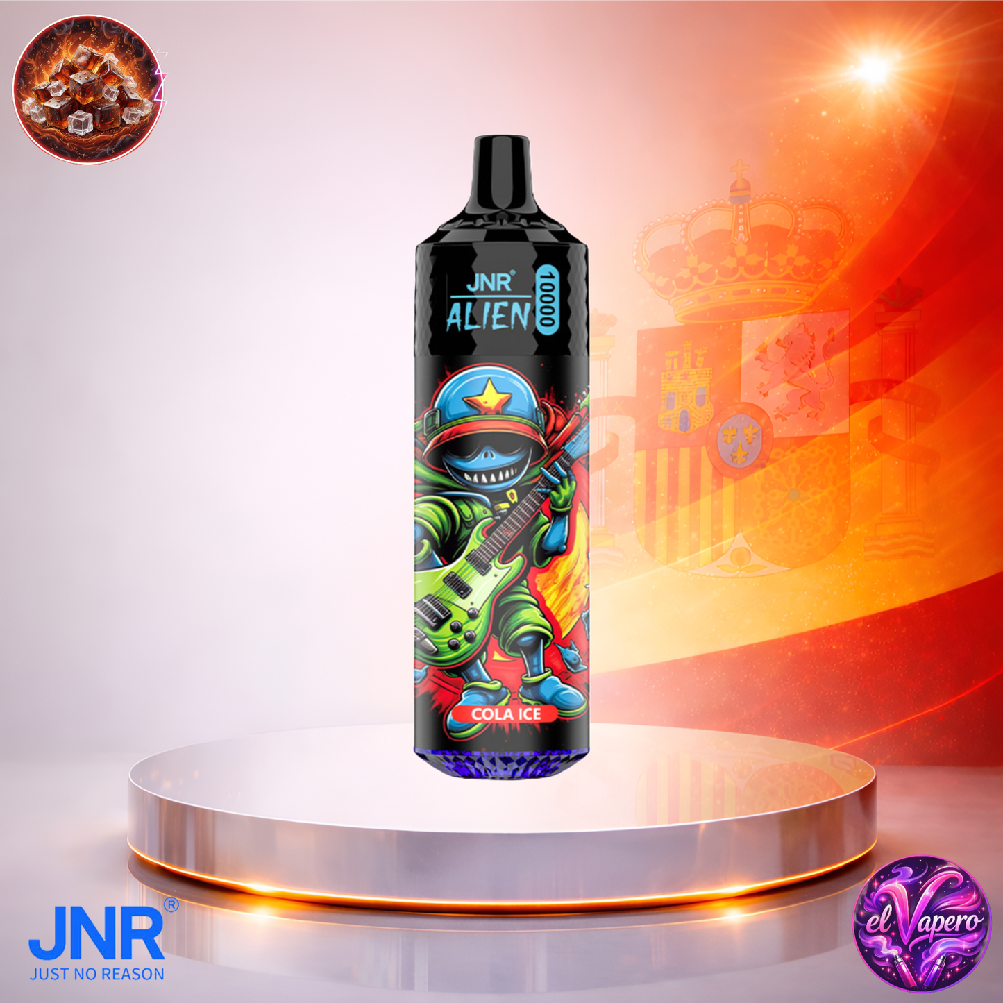 Vapers Desechables - Cigarrillo electrónico - España - JNR - Alien - 10K - Cola Ice 10000 Caladas - Más baratos