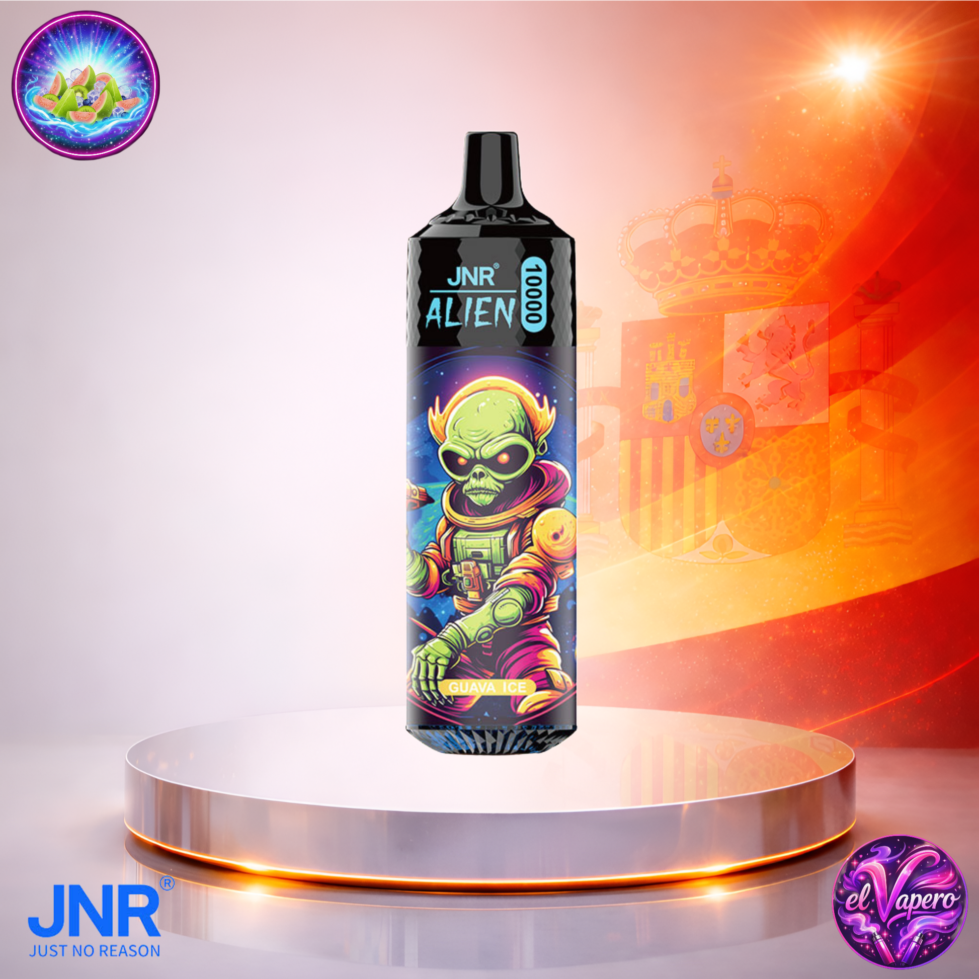 Vapers Desechables - Cigarrillo electrónico - España - JNR - Alien - 10K - Guava Ice 10000 Caladas - Más baratos