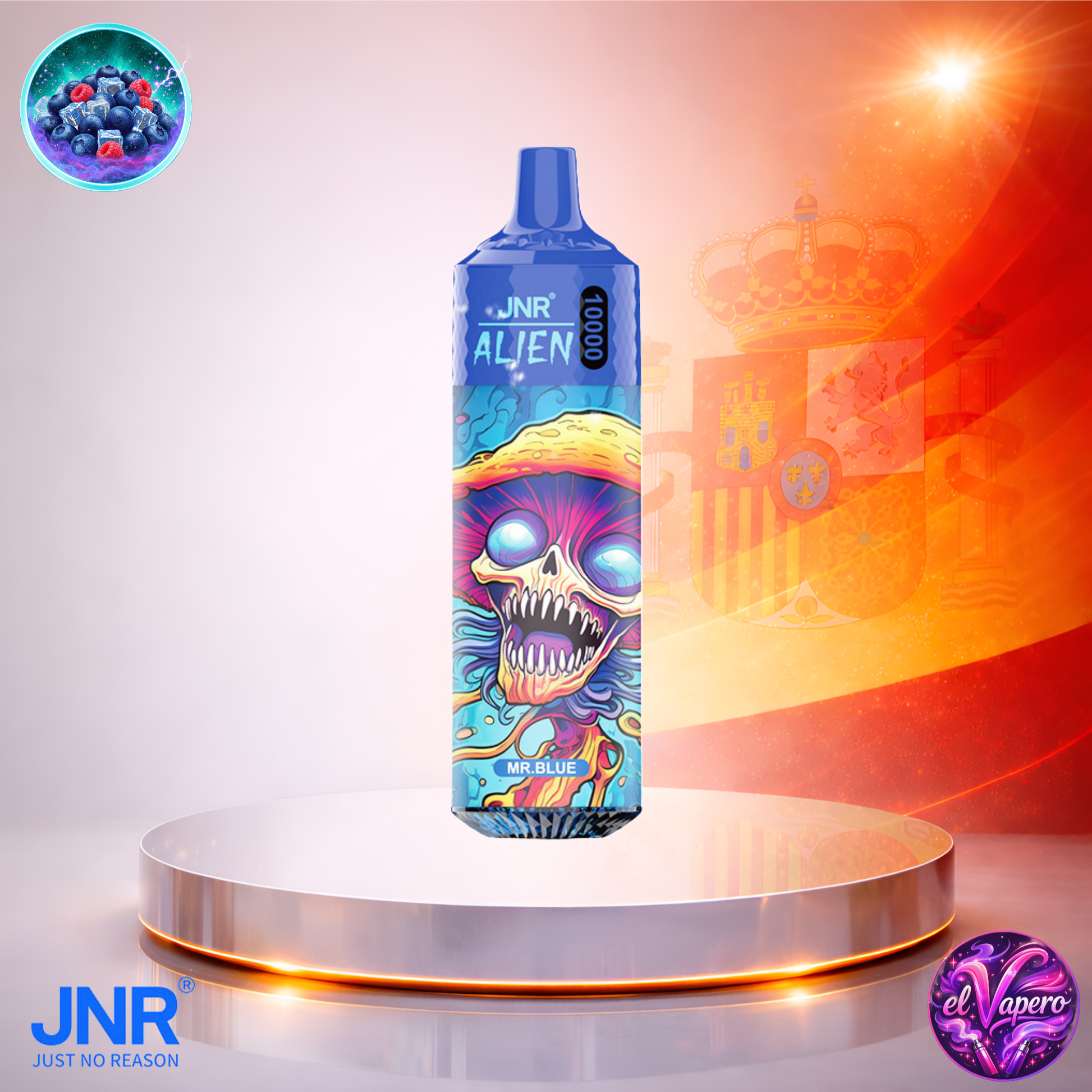 Vapers Desechables - Cigarrillo electrónico - España - JNR - Alien - 10K - Mr Blue 10000 Caladas - Más baratos