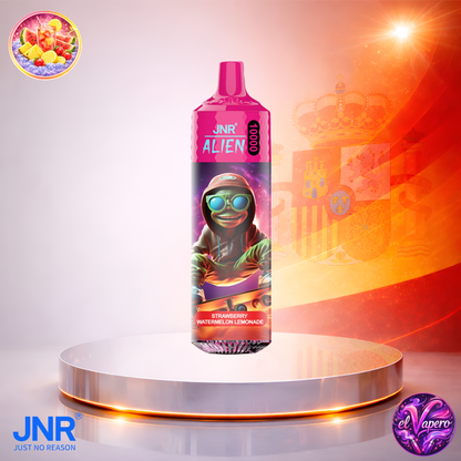 Vapers Desechables - Cigarrillo electrónico - España - JNR - Alien - 10K - Strawberry Watermelon Lemonade 10000 Caladas - El mejor precio