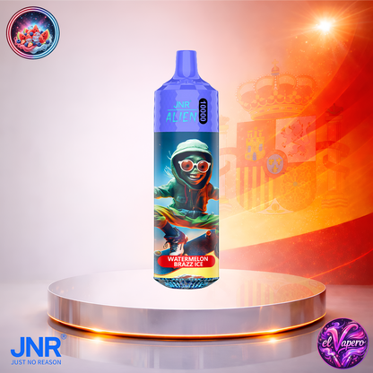 Vapers Desechables - Cigarrillo electrónico - España - JNR - Alien - 10K - Watermelon Brazz Ice 10000 Caladas - Los más baratos
