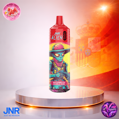 Vapers Desechables - Cigarrillo electrónico - España - JNR - Alien - 10K - Watermelon Bubblegum 10000 Caladas - El mejor precio