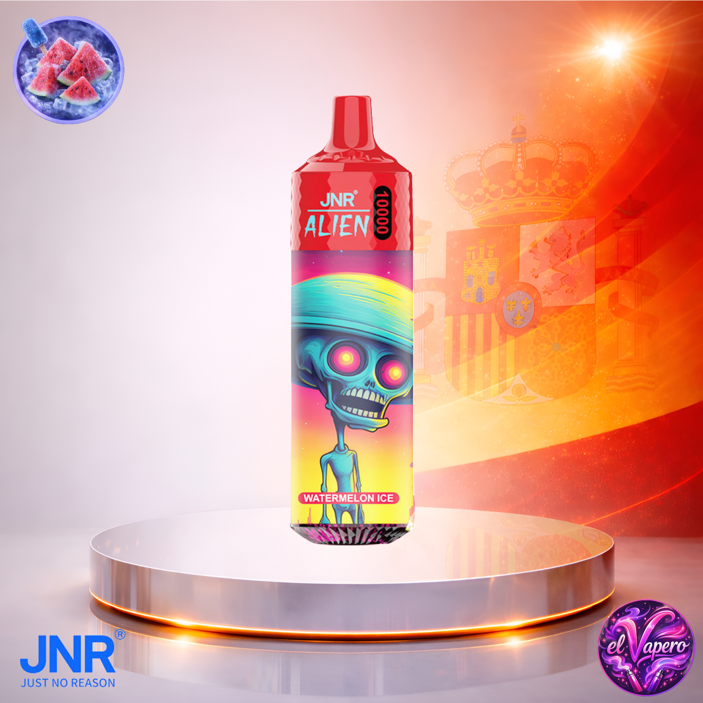 Vapers Desechables - Cigarrillo electrónico - España - JNR - Alien - 10K - Watermelon Ice 10000 Caladas - Los más baratos