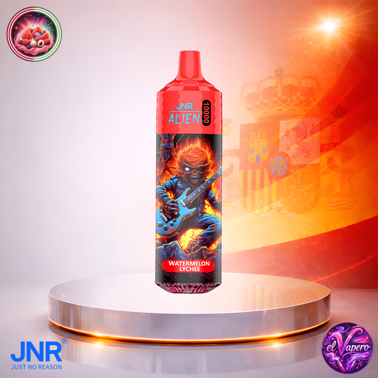 Vapers Desechables - Cigarrillo electrónico - España - JNR - Alien - 10K - Watermelon Lychee 10000 Caladas - Más baratos