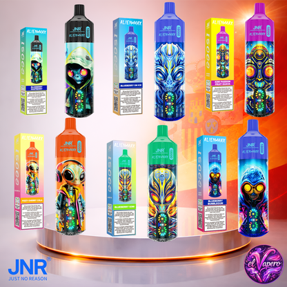 Vapers Desechables - Cigarrillo Electrónico - España - JNR - Alien Max - 18K - Sabores 3 18000 Caladas - Más baratos