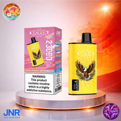 Vapers Desechables - Cigarrillo Electrónico - España - JNR - Eagle - 23K - Peach Mango Watermelon 23000 Caladas - El mejor precio