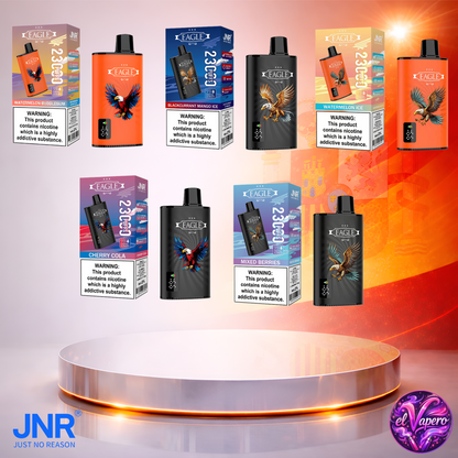Vapers Desechables - Cigarrillo Electrónico - España - JNR - Eagle - 23K - Sabores 2 23000 Caladas - El mejor precio