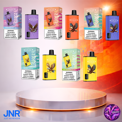 Vapers Desechables - Cigarrillo Electrónico - España - JNR - Eagle - 23K - Sabores 3 23000 Caladas - El mejor precio