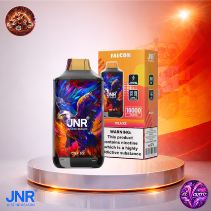 Vapers Desechables - Cigarrillo electrónico - España - JNR - Falcon - 16K - Cola Ice 16000 Caladas - El mejor precio
