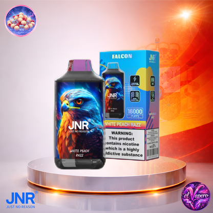 Vapers Desechables - Cigarrillo electrónico - España - JNR - Falcon - 16K - White Peach Razz 16000 Caladas - El mejor precio