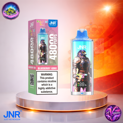 Vapers Desechables - Cigarrillo electrónico - España - JNR - FalconBar - 48K - Blueberry Kiwi 48000 Caladas - Más baratos