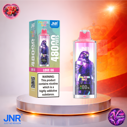 Vapers Desechables - Cigarrillo electrónico - España - JNR - FalconBar - 48K - Love 66 48000 Caladas - Más baratos
