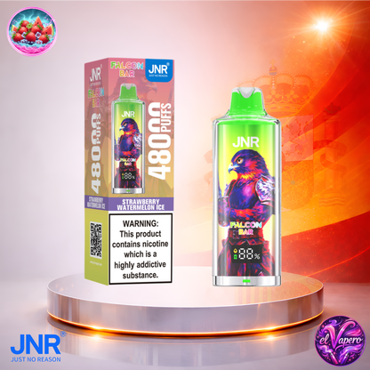 Vapers Desechables - Cigarrillo electrónico - España - JNR - FalconBar - 48K - Strawberry Watermelon Ice 48000 Caladas - Los más baratos