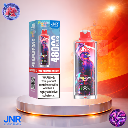 Vapers Desechables - Cigarrillo electrónico - España - JNR - FalconBar - 48K - Watermelon Ice 48000 Caladas - Los más baratos