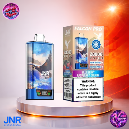 Vapers Desechables - Cigarrillo electrónico - España - JNR - FalconPro - 28K - Blueberry Raspberry Cherry 28000 Caladas - Los más baratos
